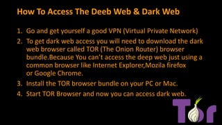 how to get on the dark web on laptop