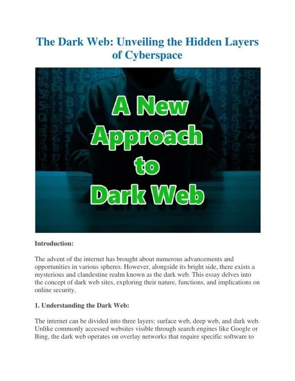 search engine dark web